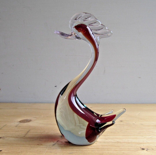 Vintage murano glass swan - vintage,