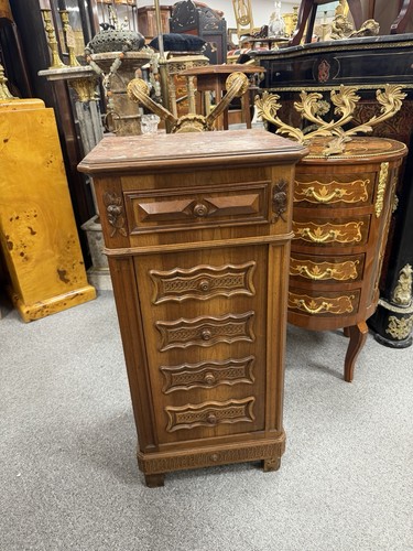 French marble top bedside - french,