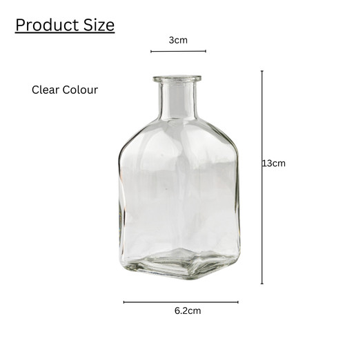 Coloured glass bottle - coloured, flower