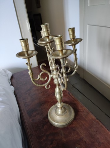 Five arm ornate - ornate, brass
