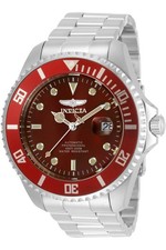 Invicta Pro Diver 35722 Men’s Automatic Watch 47mm Red Dial Stainless Steel