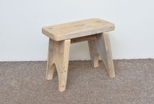 small vintage wooden milking