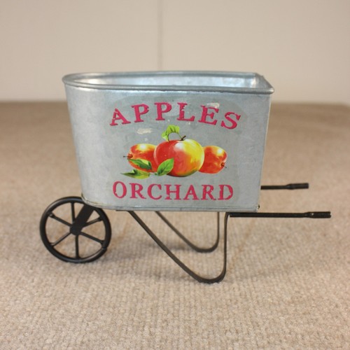 Galvanized metal apples - galvanized,