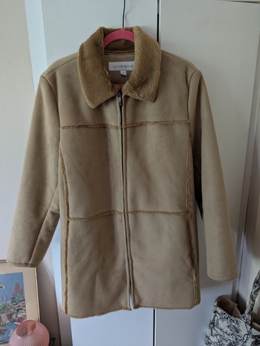 Vintage liz claiborne tan faux - claiborne,