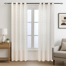 Gold Linen Grommet Window