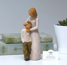 Mother and Son Willow Tree Figurine, Sculpted Hand-Painted Figure