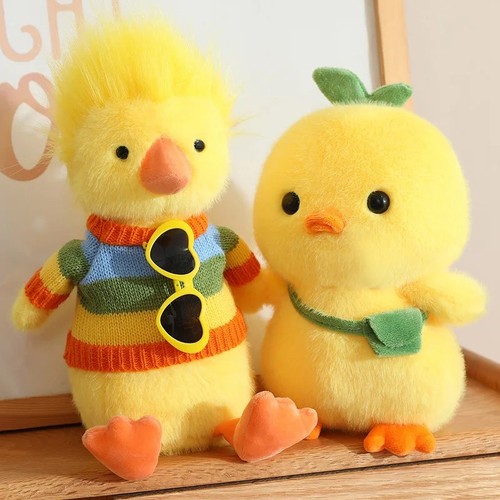 Cute yellow duck - plush, toy