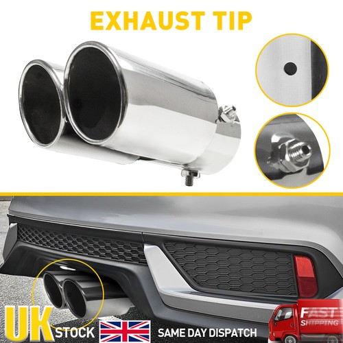 Twin double exhaust tip trim - twin,