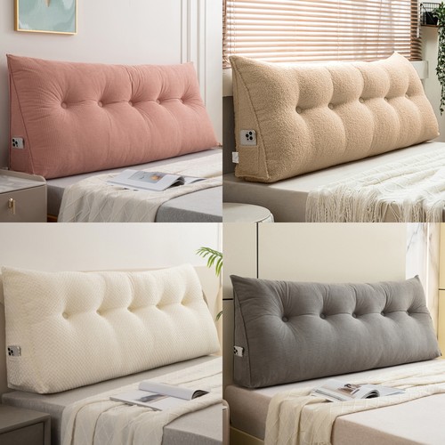 Velvet headboard pillow back - headboard,