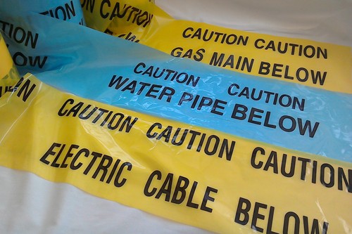 Caution underground warning - underground,