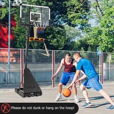 Basketball Hoop System with 44 Inch Shatterproof Backboard