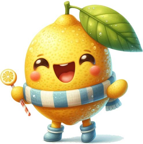 Watercolour lemon kitchen shop - lemon,