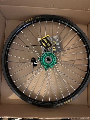 Haan front wheel black green - front, black/green