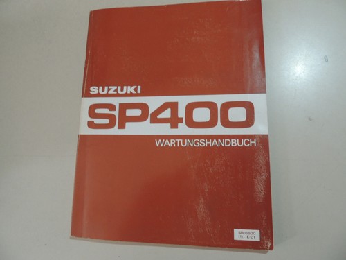 Workshop manual suzuki sp400 - manual,