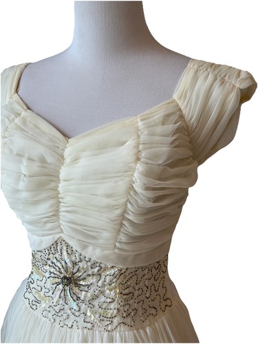 Vintage 50s wedding dress - wedding, tea