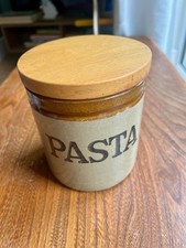 Moira Stonewear Pottery Pasta Jar Container Inc. Lid