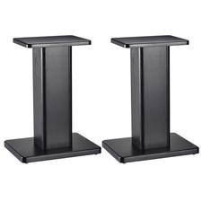 Wood Speaker Stands, 2 Pack 15.7 Inch (40cm) Speaker Stand Hollowed Bases