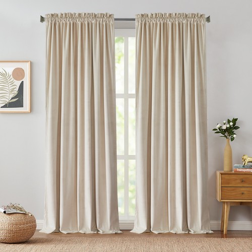 Velvet blackout curtains - 90",