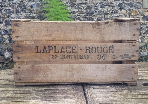 Genuine vintage wooden crate - vintage,