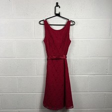 Laura Ashley Red Lace Fit &