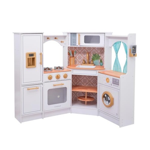 Wooden play kitchen kids - play,