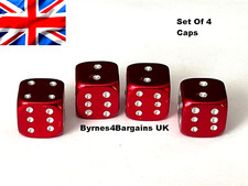 Valve Caps Dust Caps Red Dice