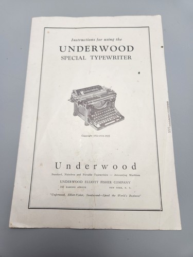 Vintage underwood special - underwood,