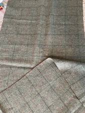 100% PURE NEW WOOL COUNTRY CLASSIC TWEED “H.BONE WINDOWPANE” 62” x 20”