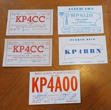 5 x Vintage QSL Radio comms