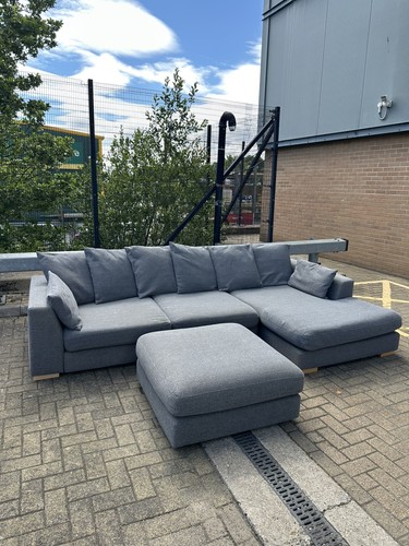Grey dfs corner sofa - grey, &