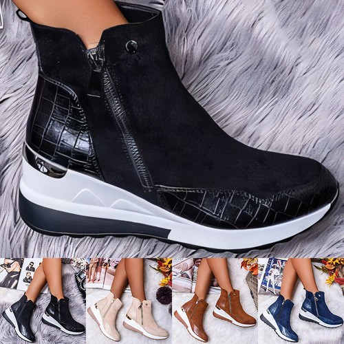 Womens ladies wedge heel - ladies, faux