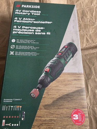 Parkside cordless rotary - 4v,