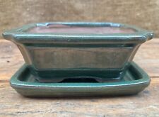 Small Ceramic Bonsai Pot With Or Without Matching Tray Mixed Sizes & Designs