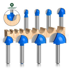 Core Box Router Bit Set Round Nose Cove Wood Cutter BLUE 6mm 6.35mm(1/4") Shank