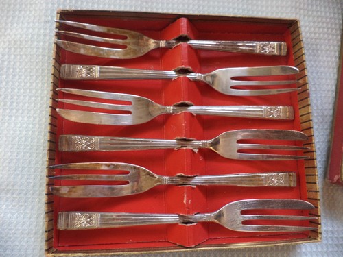 Set silver plated cake or - of, silver-plated