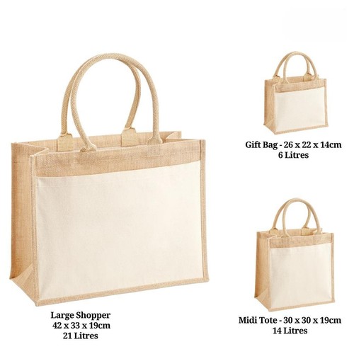 Jute gift bag - bag, shopper