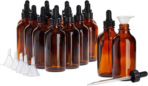 Pack 4oz amber glass - 4oz,