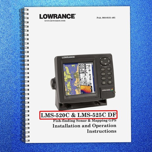 Lowrance lms 520c 525c fish - lowrance,