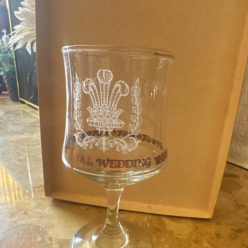 1981 royal wedding glass - 1981,
