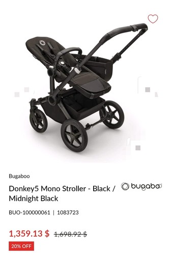 New bugaboo donkey - new,