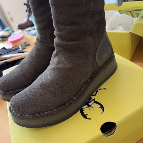 Fly london grey - suede, ankle