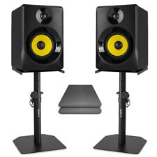 Vonyx SMN50B Active Studio Monitors 5" Speakers 70W with Stands - Black
