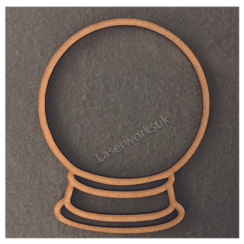 Wooden mdf crystal ball - mdf,