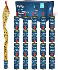 Fly Catcher Strips x20 Rolls Sticky Paper Trap Fruit Fly Insect Bug Glue Killer