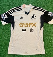 SWANSEA CITY ENGLAND 2013/2014 HOME FOOTBALL SHIRT JERSEY SIZE Youth Large