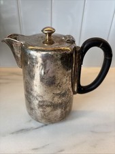 Teapot Tarnish Patina Cafe Silver Plated Vintage