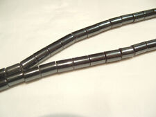 16" String Magnetic Hematite Beads : HEMMAG27 - 8mm x 5.8mm Cylinder - 45 beads