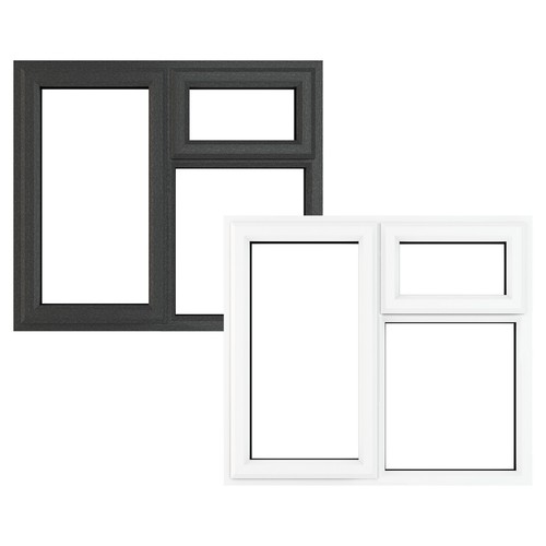 Pvc double glazed window - double, glass