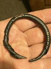 Metal Detecting Find - A rare  viking Twisted Bracelet (k99