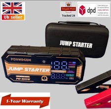 12V Lithium Jump Starter Battery Booster Power Bank & LED Heavy Duty Car & Truck